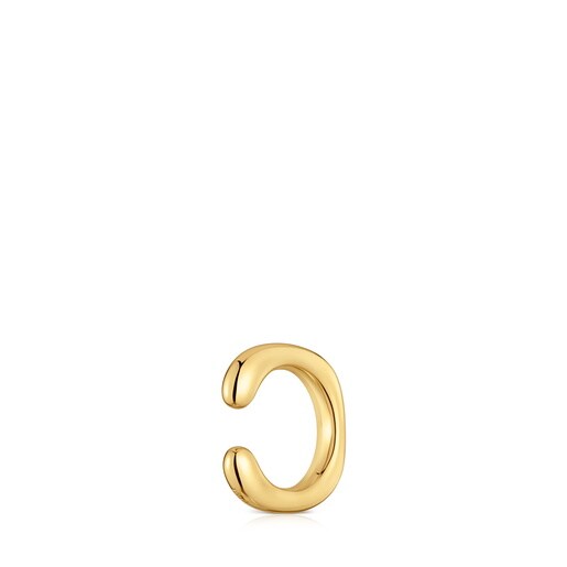 Earcuff con baño de oro 18 kt sobre plata Line
