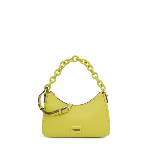 Sac porté épaule citron vert TOUS Sylvia