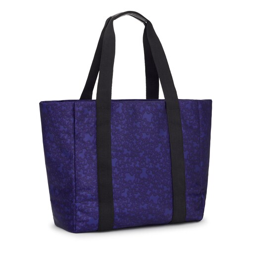 Large purple-colored nylon Kaos Mini Evolution Tote bag