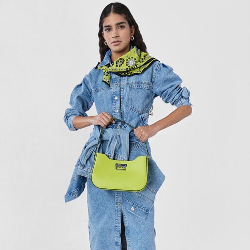 Lime green leather TOUS Legacy Shoulder bag