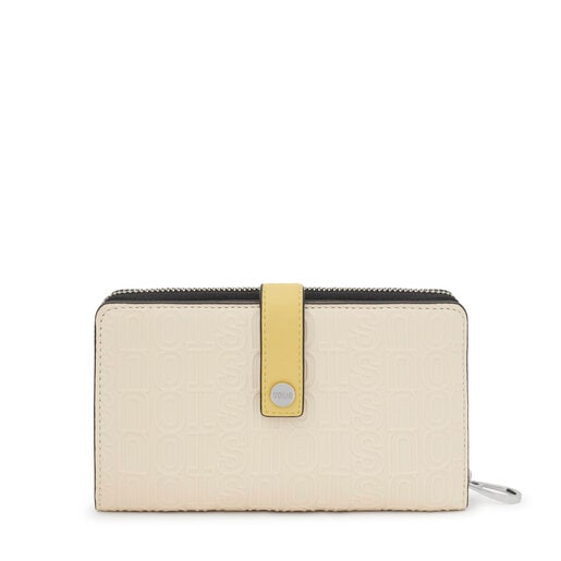 Portafoglio beige Urbana Logo New