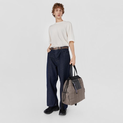 תיק גב TOUS Empire Padded בגודל גדול במיוחד בצבע חאקי