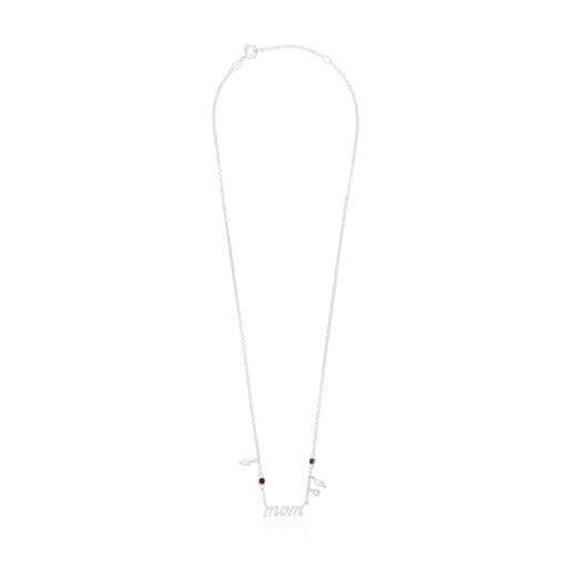 Silver Mom Necklace with cultured pearls and gemstones TOUS Mama | TOUS