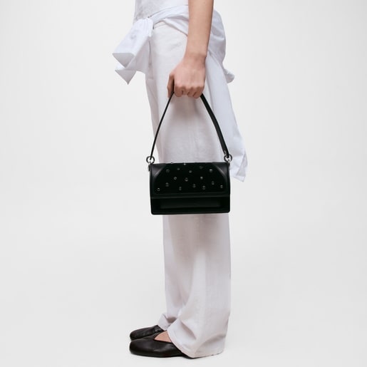 Small black Crossbody bag TOUS Audree Strass