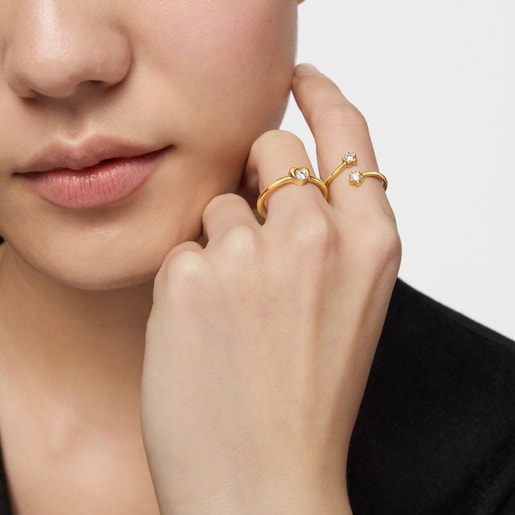 Gold Ring with laboratory-grown diamond TOUS Lili