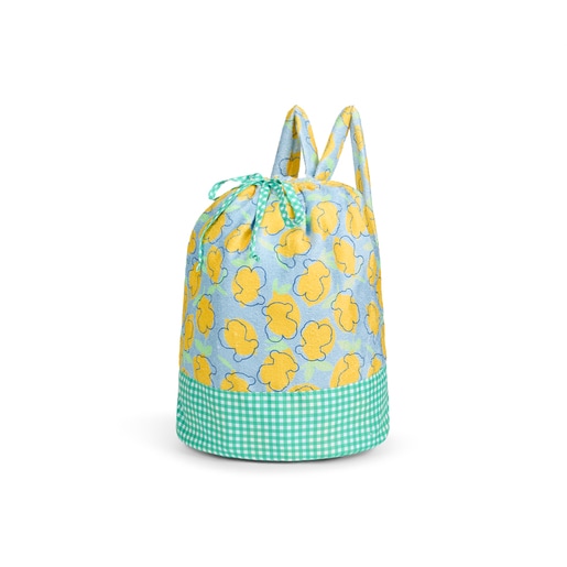 Bolsa de playa niña Lemon azul celeste