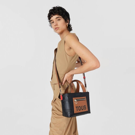 Small black and brown Tote bag TOUS Nanda | TOUS