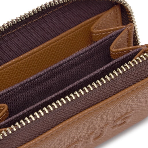 キャメルカラーのコインパース TOUS Brenda