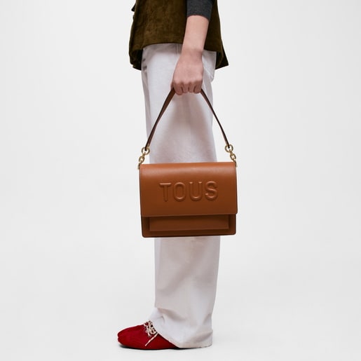 Sac à bandoulière Audree camel moyen TOUS Brenda