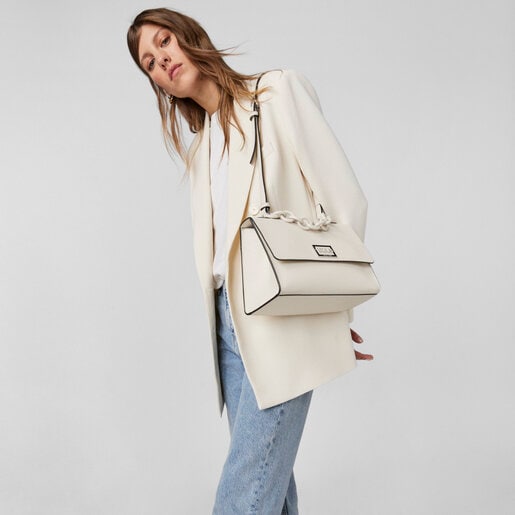 Городская бежевая сумка TOUS Funny среднего размера