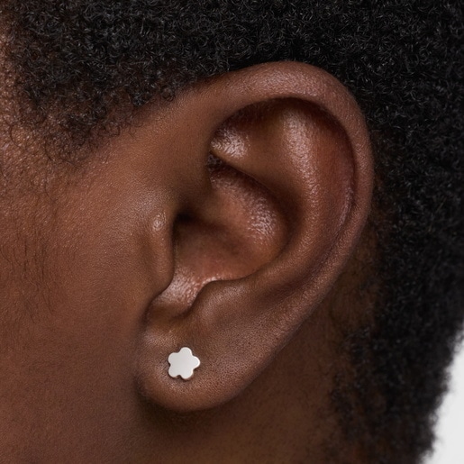 Silver flower Earrings TOUS Motifs