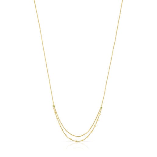 Gold TOUS Cool Joy Necklace with chrome diopside | TOUS