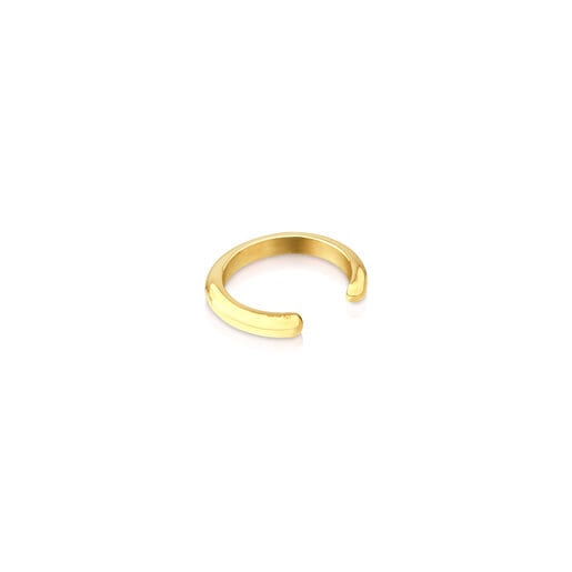 Caldo bracciale con placcatura in oro 18 kt su argento