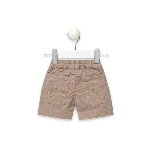 Micropoints boy's Bermuda shorts in beige