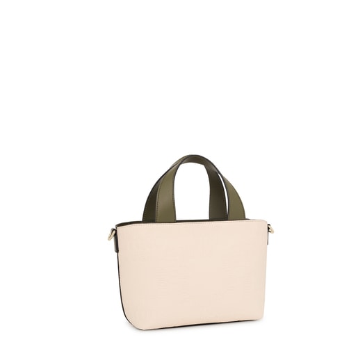 Small beige and khaki Tote bag TOUS Nanda