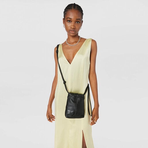 Black leather TOUS Cloud Mini handbag