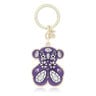 Lilac TOUS Gems bear with bandana Key ring