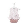 Baby girls bodysuit with skirt in Kaos pink