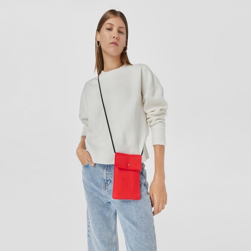 حامل هواتف Balloon Soft من TOUS باللون المرجاني