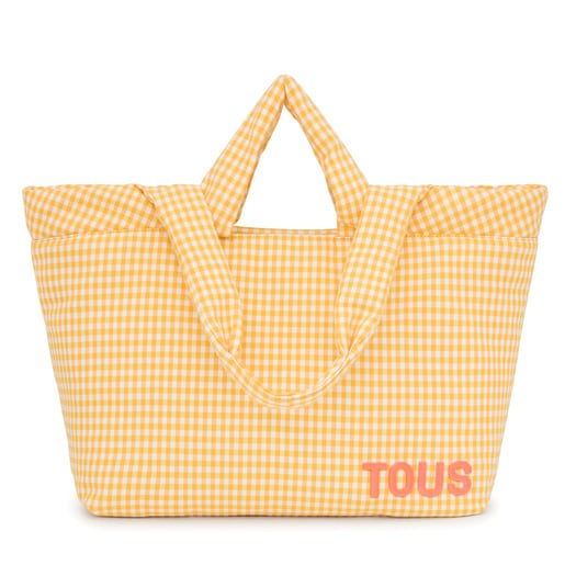 Μεγάλη τσάντα-καλάθι TOUS Carol Vichy σε κίτρινο χρώμα