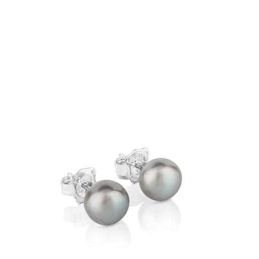 Silver TOUS Pearl Earrings with Pearl | TOUS