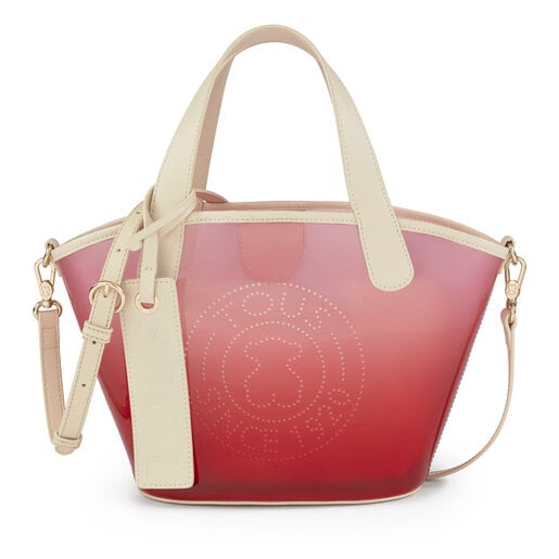 Sac shopping Leissa Gum petit de couleur rouge