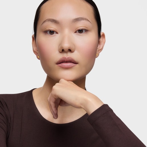 Heart Earrings with 18kt gold plating over silver TOUS Motifs