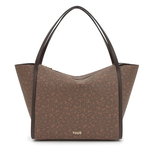 Capazo grande marrón Kaos Mini Lines