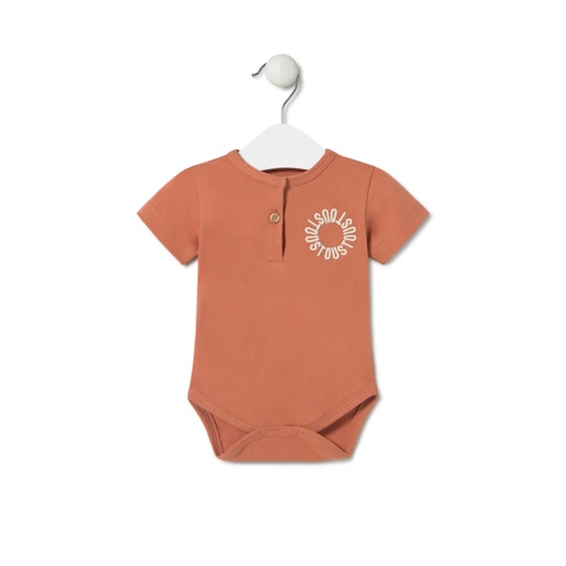 Baby bodysuit in Classic brick red