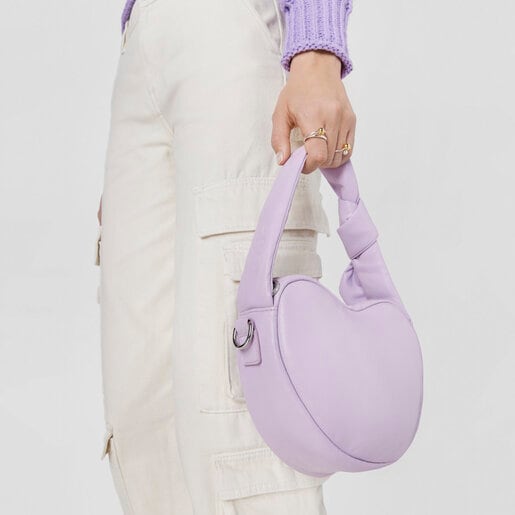 תיק צד לב TOUS Carol סגול בהיר