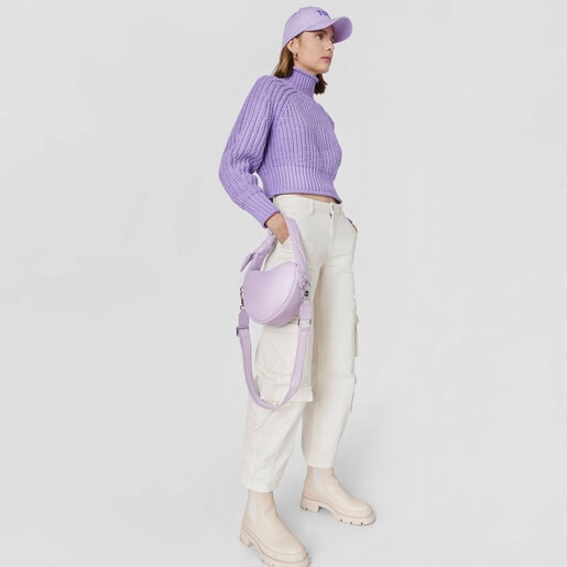 תיק צד לב TOUS Carol סגול בהיר