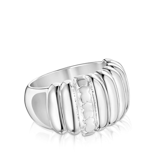 Silver TOUS Basics Gallon ring