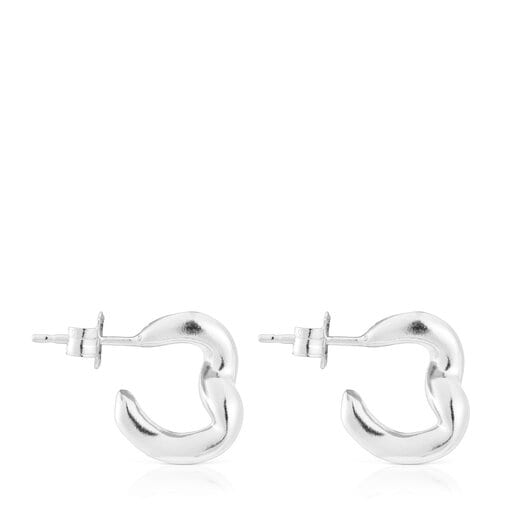 Silver Hoop earrings New Hav