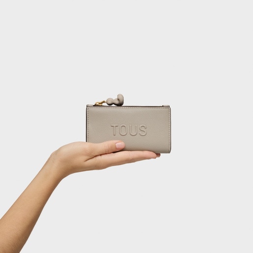 Small taupe-colored Card wallet TOUS Back to Basics