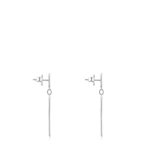 Boucles d'oreilles TOUS Bear Row en argent avec silhouettes d’ourson