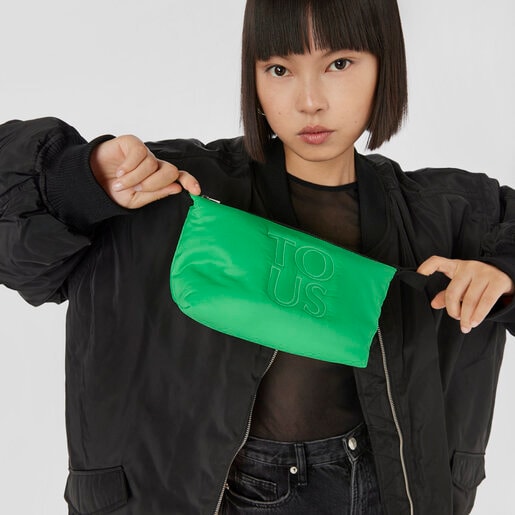 グリーンカレーのメイクポーチ TOUS Balloon Soft