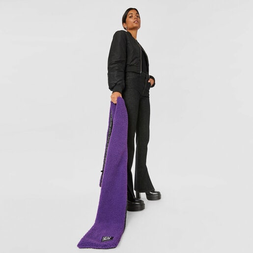 Purple TOUS Pop Warm Scarf