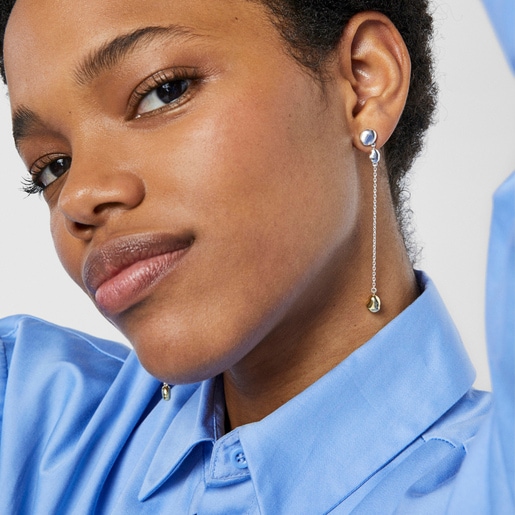 Long two-tone TOUS Joy Bits earrings