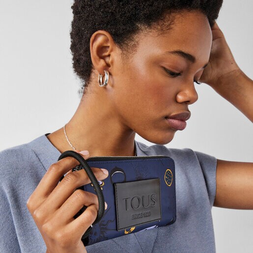 Синий кошелек TOUS Magic среднего размера