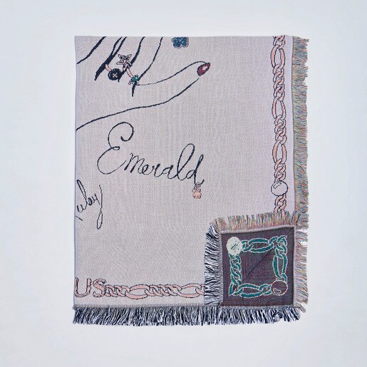 Beige TOUS Gems Blanket