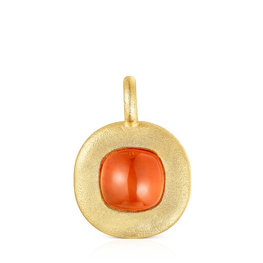 Silver vermeil Nattfall Pendant with carnelian | TOUS