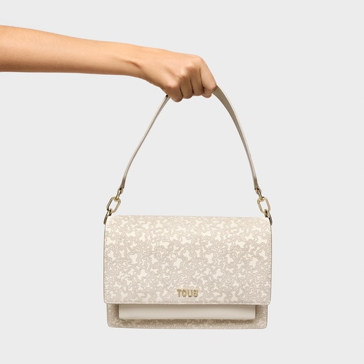 Bandolera mediana Audree beige Kaos Mini Lines