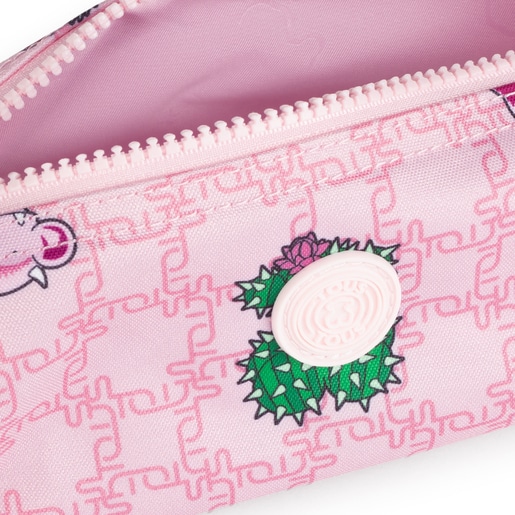 Estuche School Logogram rosa