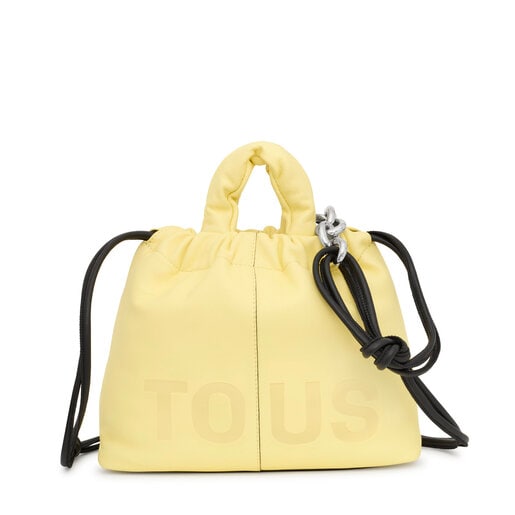 Sac moyen en cuir jaune TOUS Cloud