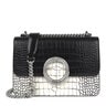 Small black and white Audree Wild Crossbody bag