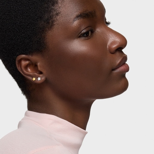 Silver flower Earrings TOUS Motifs