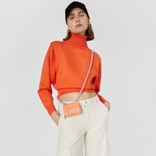 Orange Hanging change purse TOUS Carol