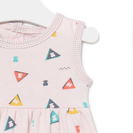 Mono de bebé Triangulo rosa