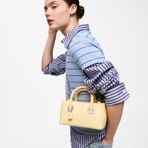 Small yellow City bag TOUS Poppy