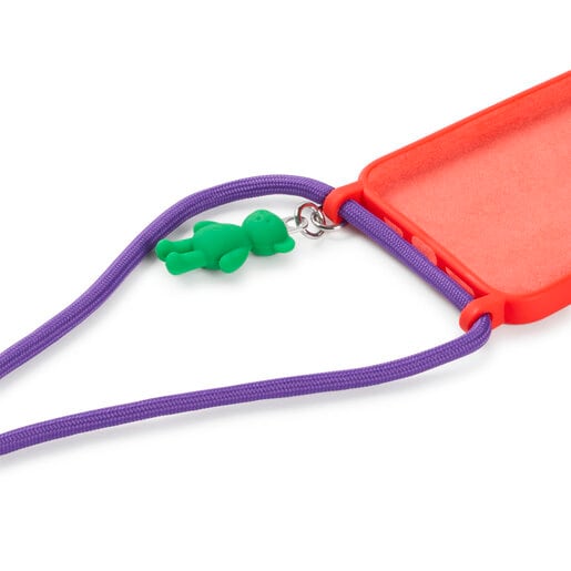 Funda de móvil colgante Delray 13 Pro Max naranja TOUS Rope Bear